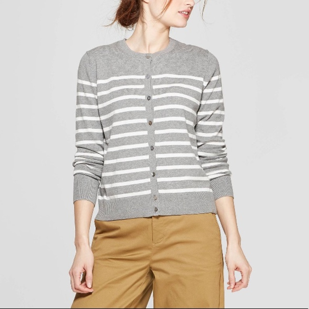 A new day striped cardigan